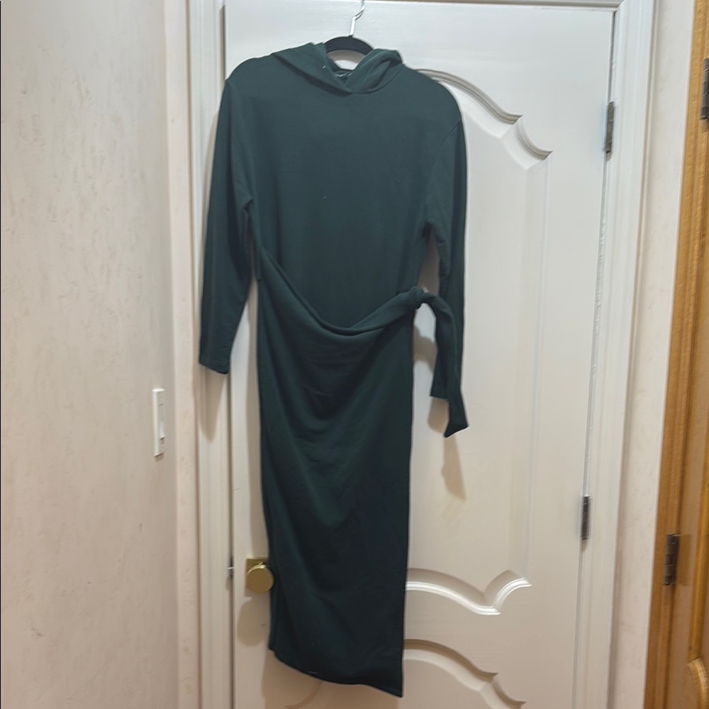 Zara Dark Green Long Sleeve Dress